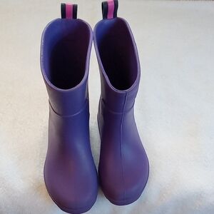 Girls Totes Paisley Purple Toddlers Size 9-10 Rain Boots